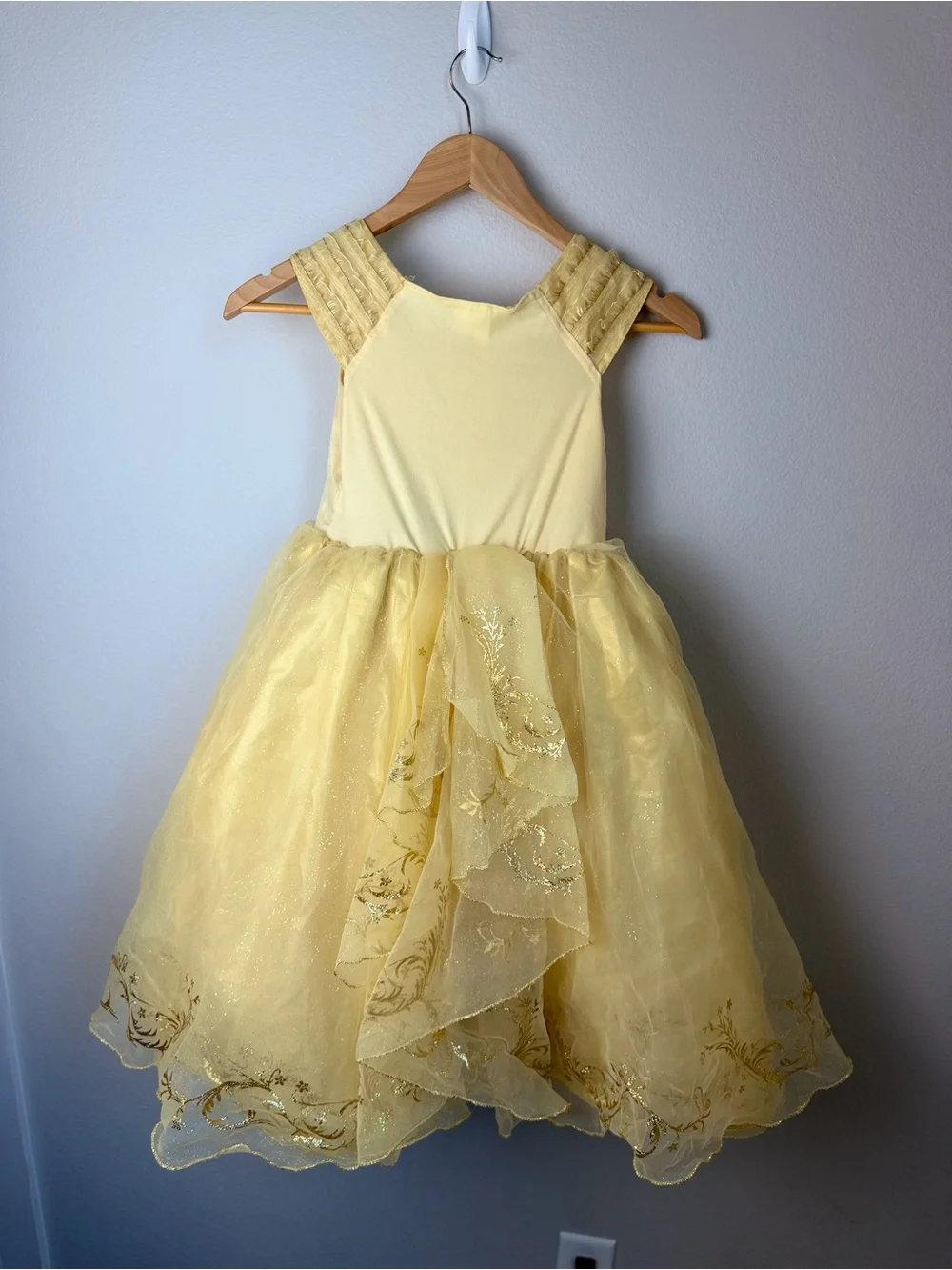 Yellow Princess Belle Tulle Costume Dress for Kids